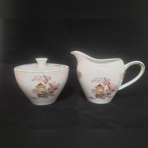 Enesco Bluebird Creamer & Sugar